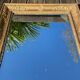 Beveled gold mirror