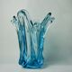 Blue seguso vase in murano glass, italy, 1970