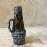 Flamed vase - West german fat lava
