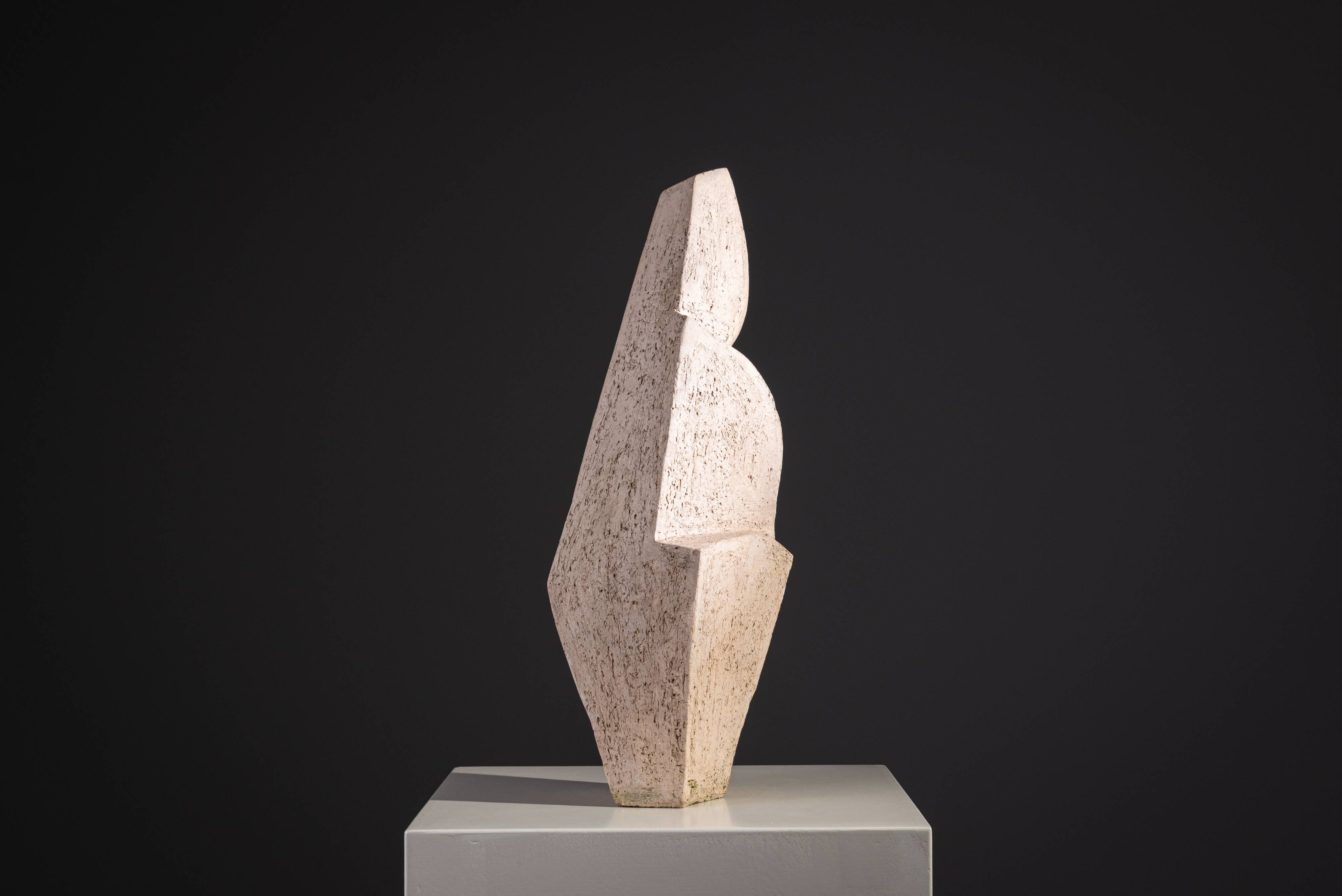 Large abstract monolithic sculpture