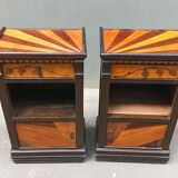 Pair of Art Deco bedside tables from the 1920s.