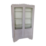 Glass library restyled linen cerusé