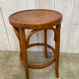 Curved wooden stool
