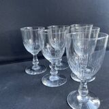 6 Baccarat wine glasses – Art Nouveau