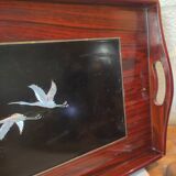 Lacquered mahogany top