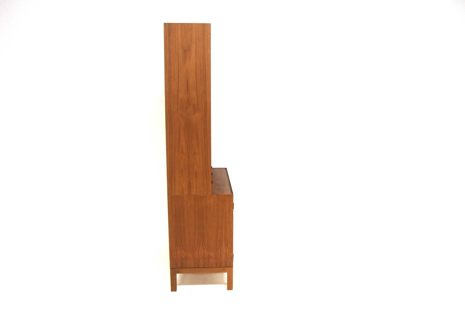 Commode-bibliothèque scandinave en teck, Suède, 1960