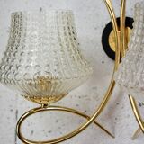Vintage wall lamp 2 glass lamps.