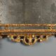 Antique mirror in gilded lime wood, Baroque sculptures, 18th century