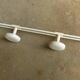 Coat rack with 4 metal hooks, vintage 1970