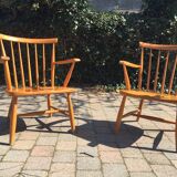 Pair of scandinavian armchairs 1960