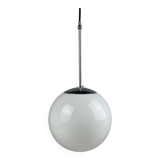 1960s and 1970s Globe Lamp, Hanging Lamp, Glass Ceiling Lamp, Space Age Des