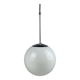 1960s and 1970s Globe Lamp, Hanging Lamp, Glass Ceiling Lamp, Space Age Des