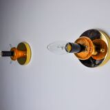 Pair of “cocoon” wall lights, Italy, 1970
