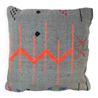 Ethnic gray Berber cushion