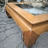 Large coffee table called Opium 1980 in teak