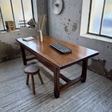 Rustic farmhouse table, solid oak, 2m