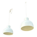 2 metal pendant lights - Sweden 70s/80s