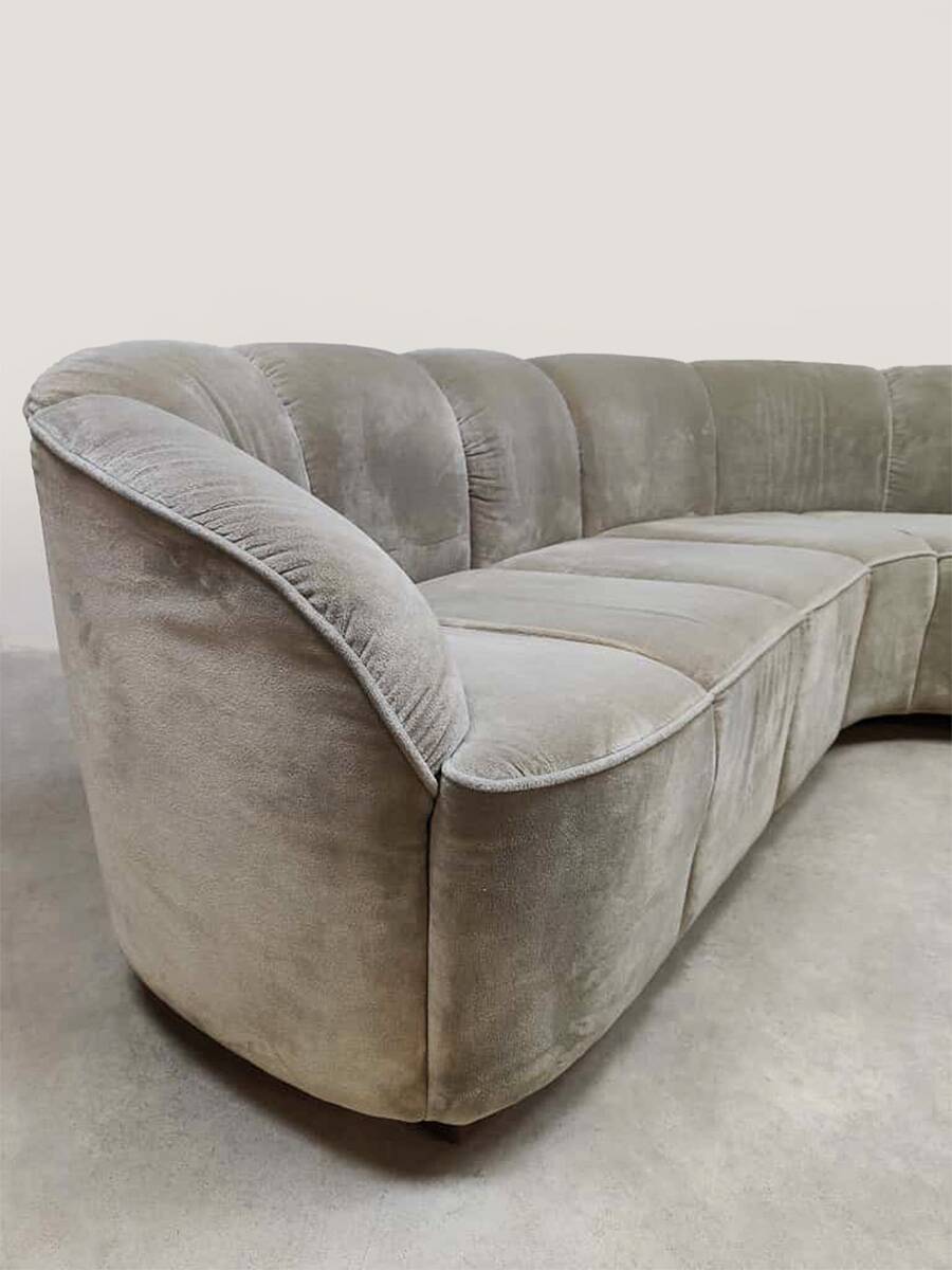 Vintage modular rounded sofa chair Piccolino Walter Knoll