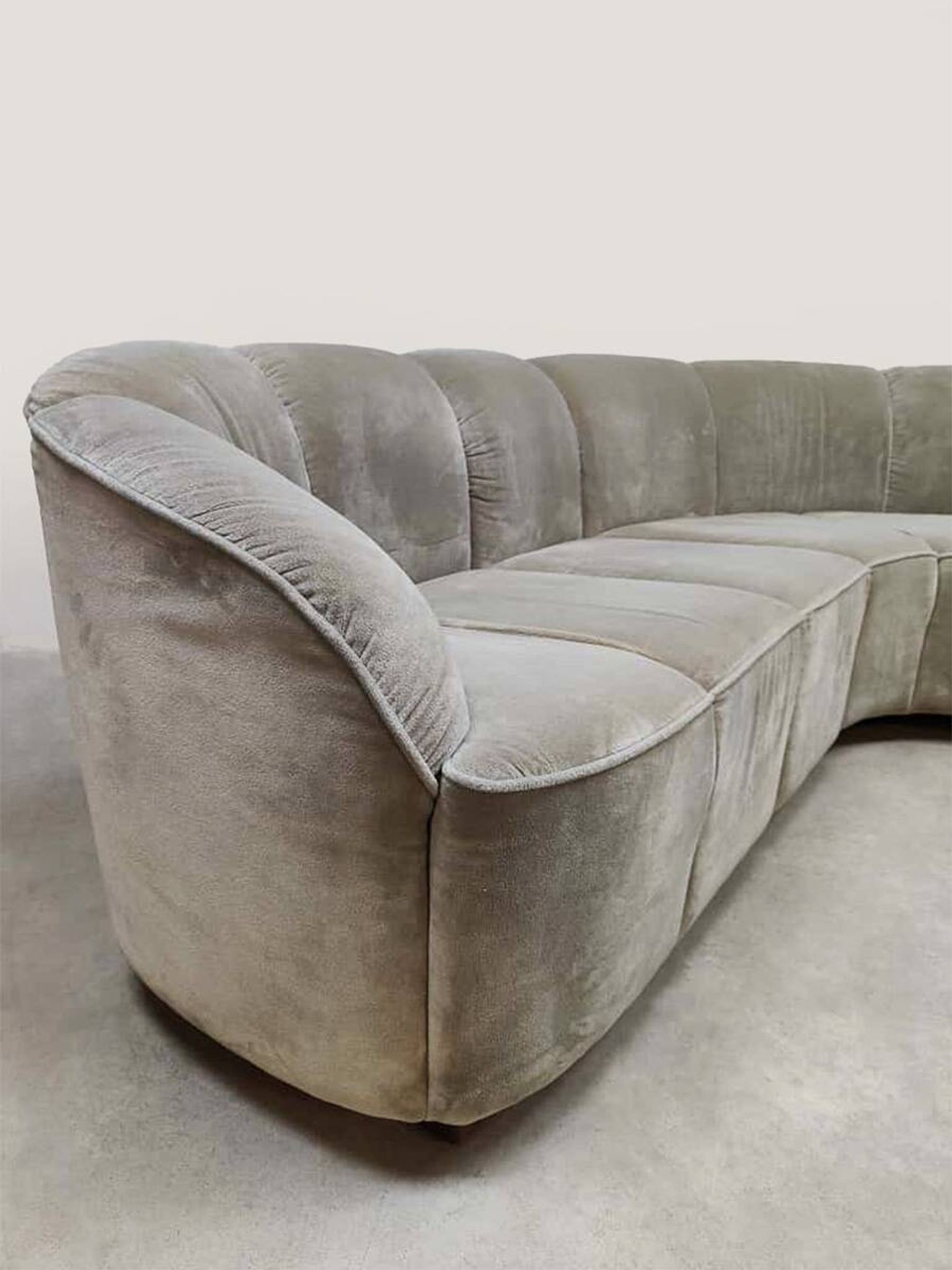 Fauteuil et canapé modulaire vintage arrondi Piccolino Walter Knoll