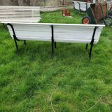 Slatted garden bench