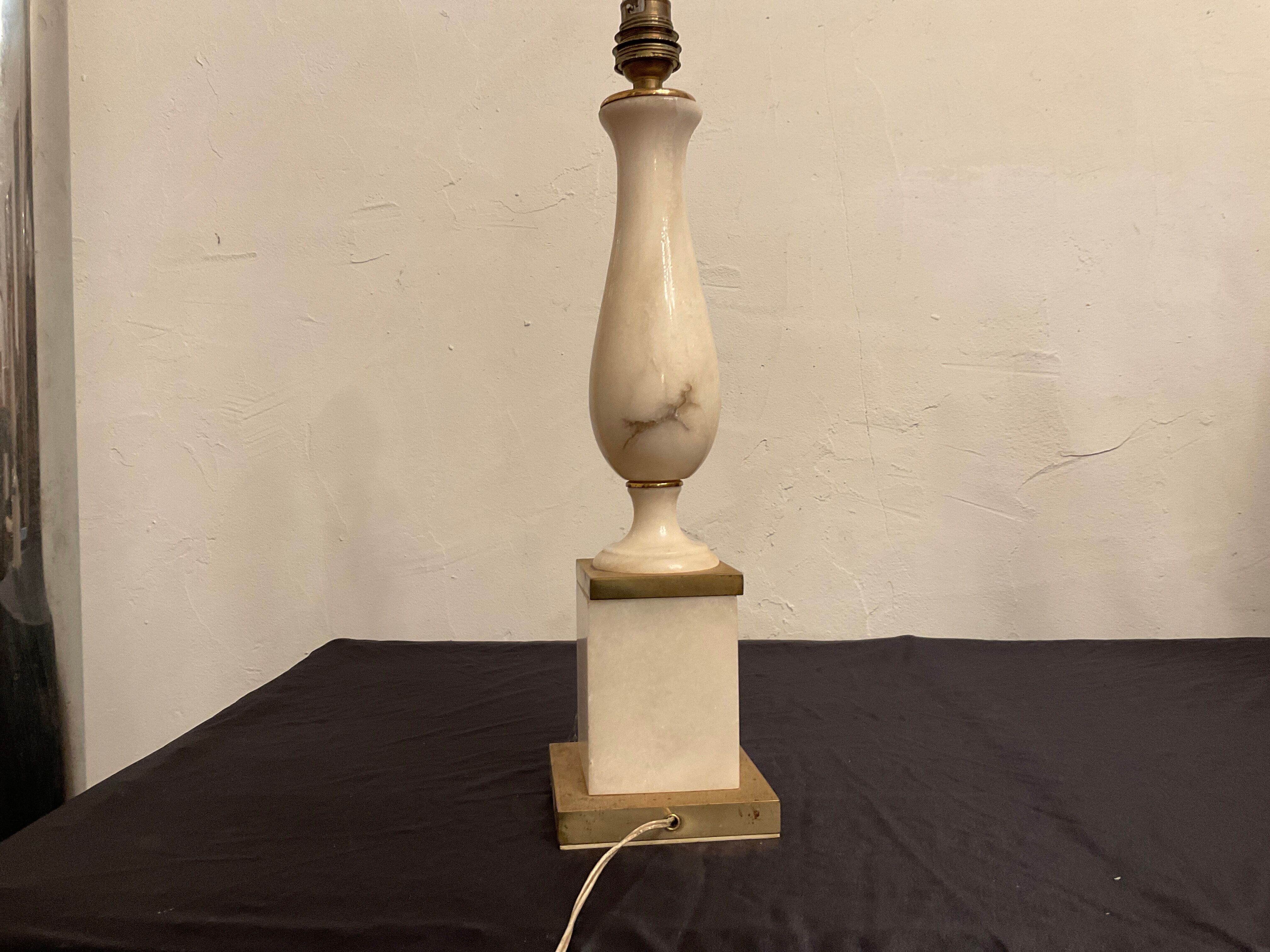 Lamp ambassador marble column space age 60-70