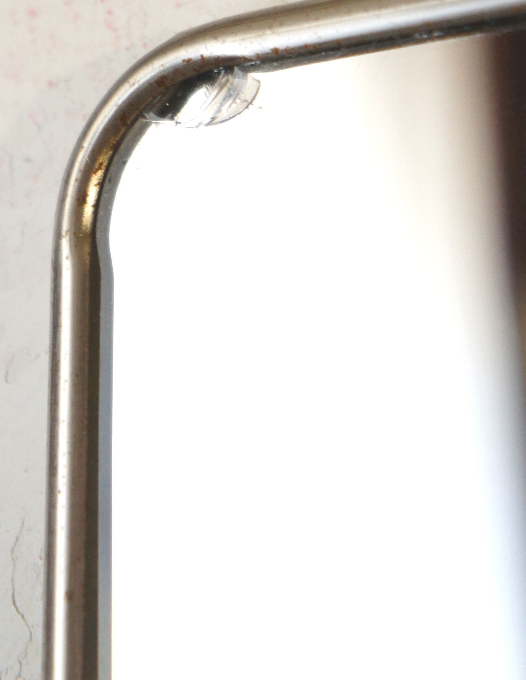 Chain barber mirror 37.5 cm x 28.5 cm