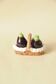 Salt and Pepper Eggplant - Salt and Pepper Shaker Barbotine - Table Decoration