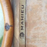 Pair of Mahieu bistro chairs in curved wood