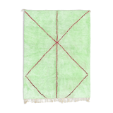 Modern Moroccan carpet green contemporary art 180x240cm