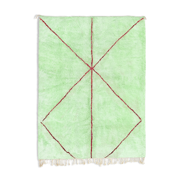 Modern Moroccan carpet green contemporary art 180x240cm