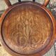Set of 5 Buchon bistro chairs in curved wood