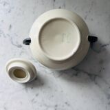 Bicolour porcelain sugar bowl