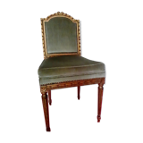 Ancienne chaise boiserie dorée