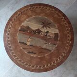 Marquetry coffee table