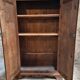 Antique French pine bonnetière – rustic country wardrobe – circa 1900–1920