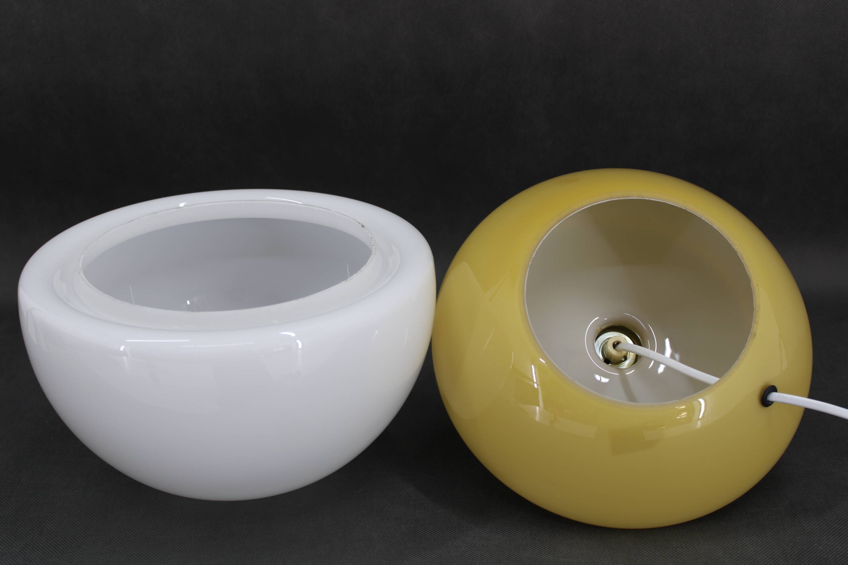 1970s Rare All Glass Table Lamp by Valaske Mezirici, Czechoslovakia