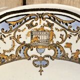 6 dessert plates dessert Gien the children at the press Dionysos 1938/1960