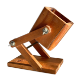 Articulated wooden lamp 70s/80s