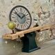 Industrial workbench with cast iron base