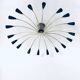 Sputnik 18-Arm Ceiling Lamp from Kaiser Leuchten, Germany, 1950s