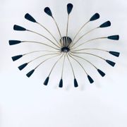 Sputnik 18-Arm Ceiling Lamp from Kaiser Leuchten, Germany, 1950s