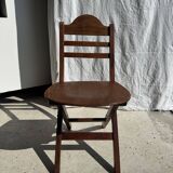 Chaise vintage pliante en bois