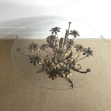 Florentine coffee table Hans Kögl golden metal