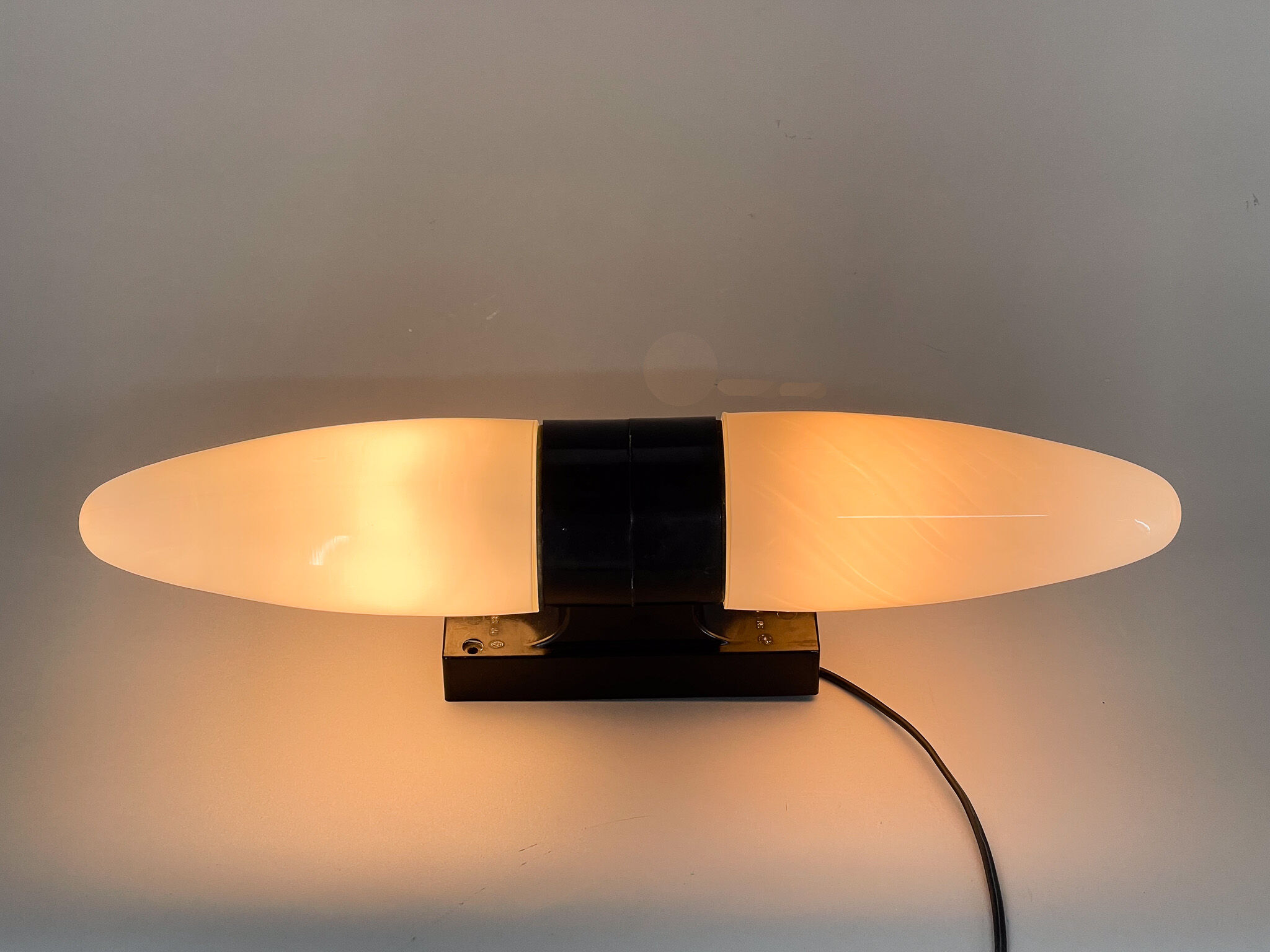 Rare Large Mid-century Wall Lamp, Czechoslovakia, 1970's