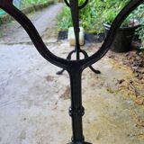 Bistro table in Carrara marble and cast iron circa 1900