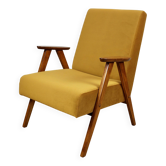 Fauteuil en velours doré vintage classique Jade - similaire au modèle Chierowski - 2 pièces disponibles