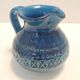 Handmade Rimini Blue Lacquered Ceramic Jug by Aldo Londi for Bitossi, Italy