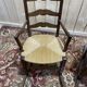 Paire de fauteuils pailles rustiques à bascule - rocking-chair chair