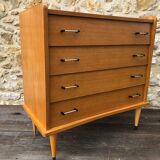 Commodity has 4 scandinavian style drawers, 60s