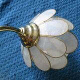 Chandelier brass mother-of-pearl capiz flowers